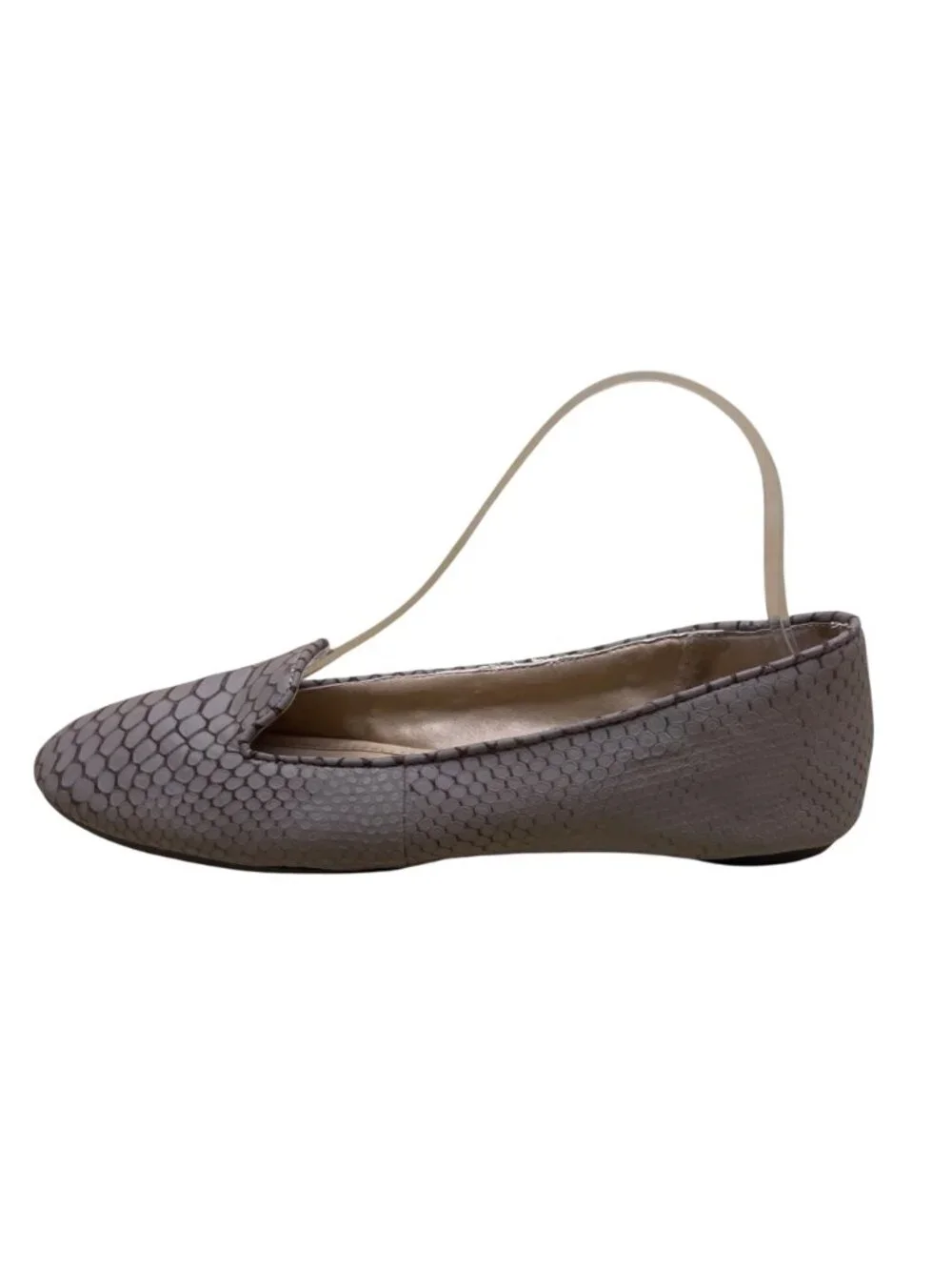 Splendid Women's Taupe Snake Print Design Leather Slip-On FLat Loafers Size 7.5M